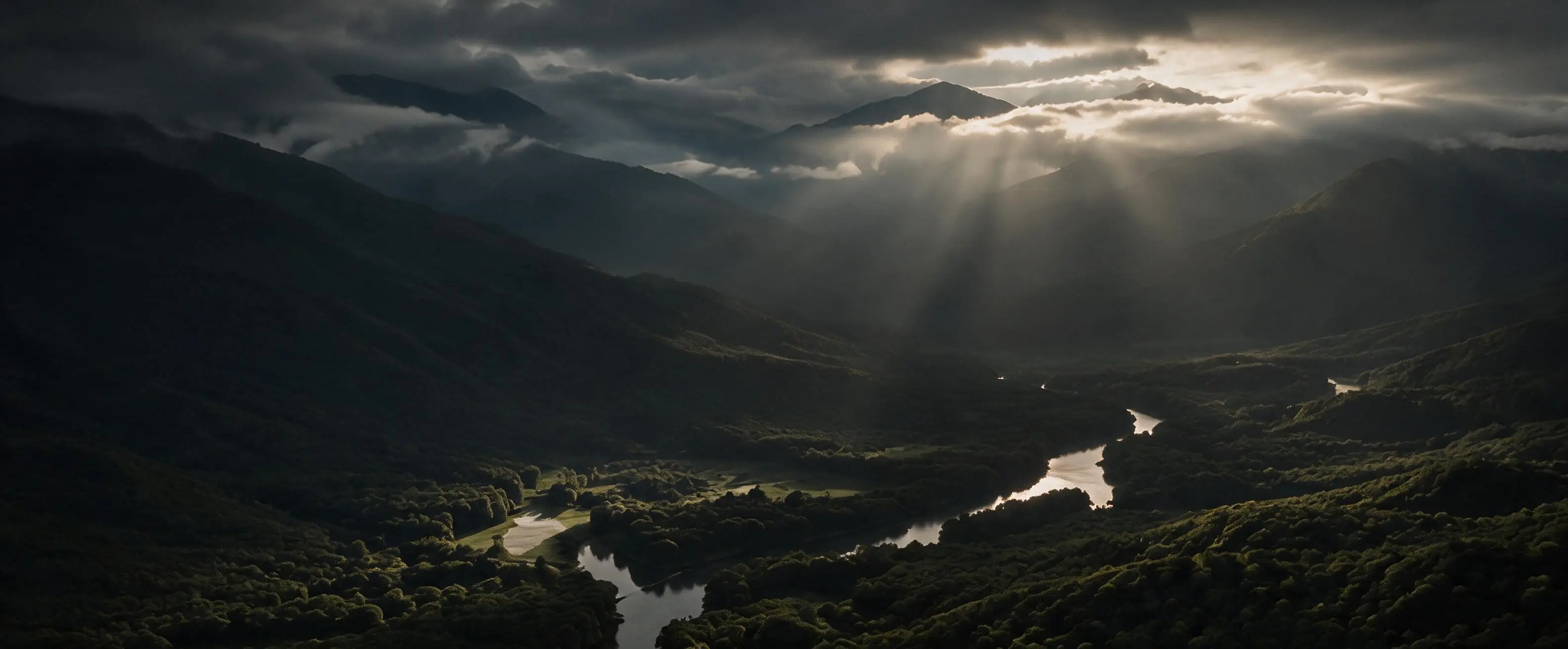 Mountain landscape at sunrise
